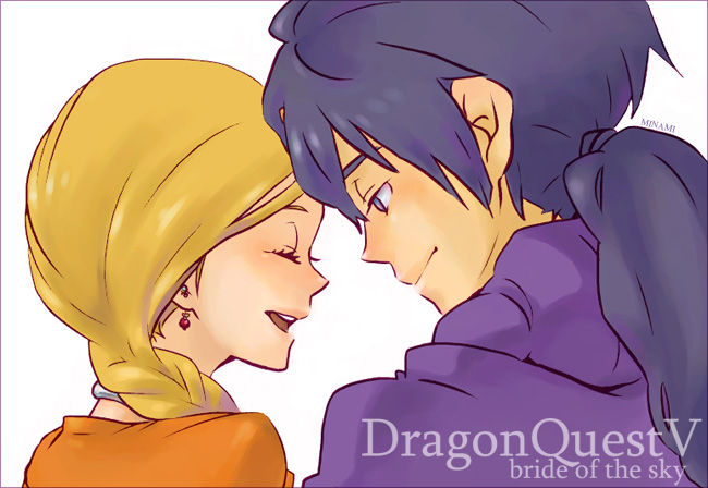 bianca and hero (dragon quest and 1 more) drawn by dramatica