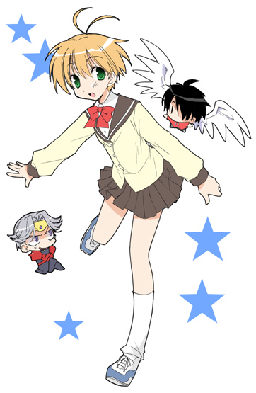 kanzaki hitomi, van fanel, and dilandau albatou (tenkuu no escaflowne) drawn by tamaoka_kagari