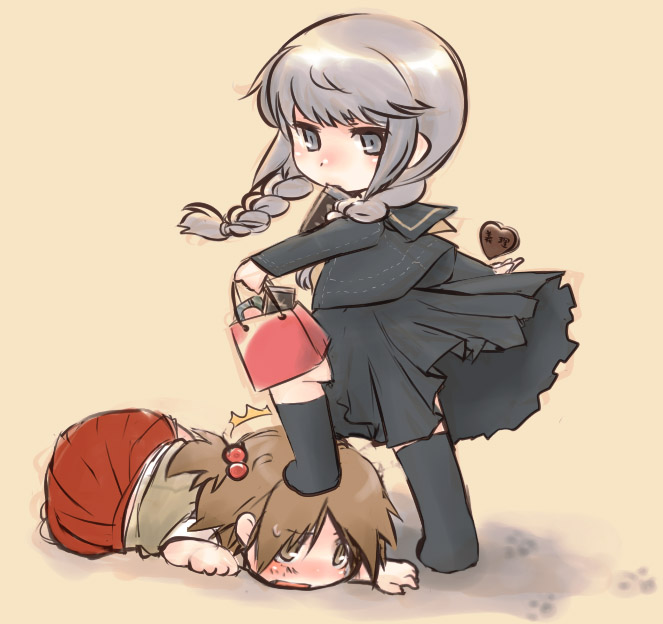 narukami yu and hanamura yousuke (persona and 1 more) drawn by cruithne