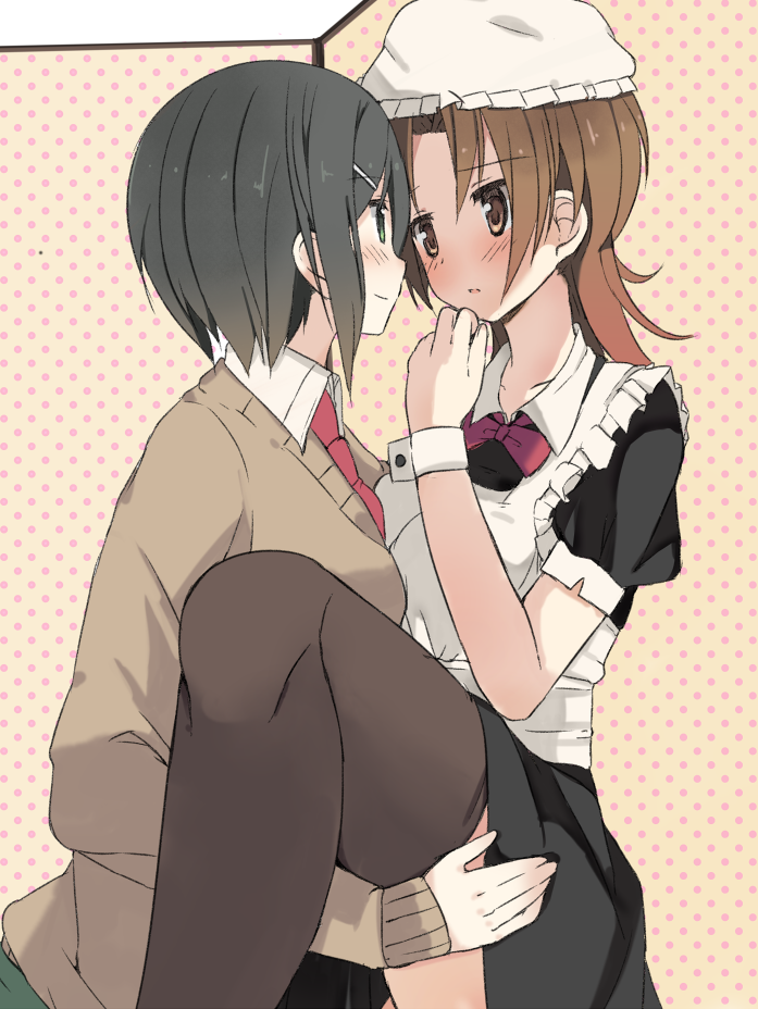 ikeno kaede and iizuka yuzu (sakura trick) drawn by rokuromi