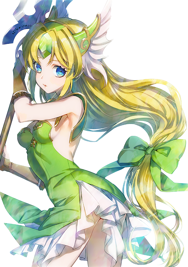 riesz (seiken densetsu and 1 more) drawn by namanie