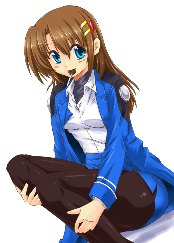 yagami hayate (lyrical nanoha and 1 more) drawn by san-pon