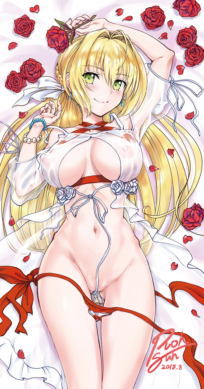 nero claudius (fate and 2 more) drawn by rohgun