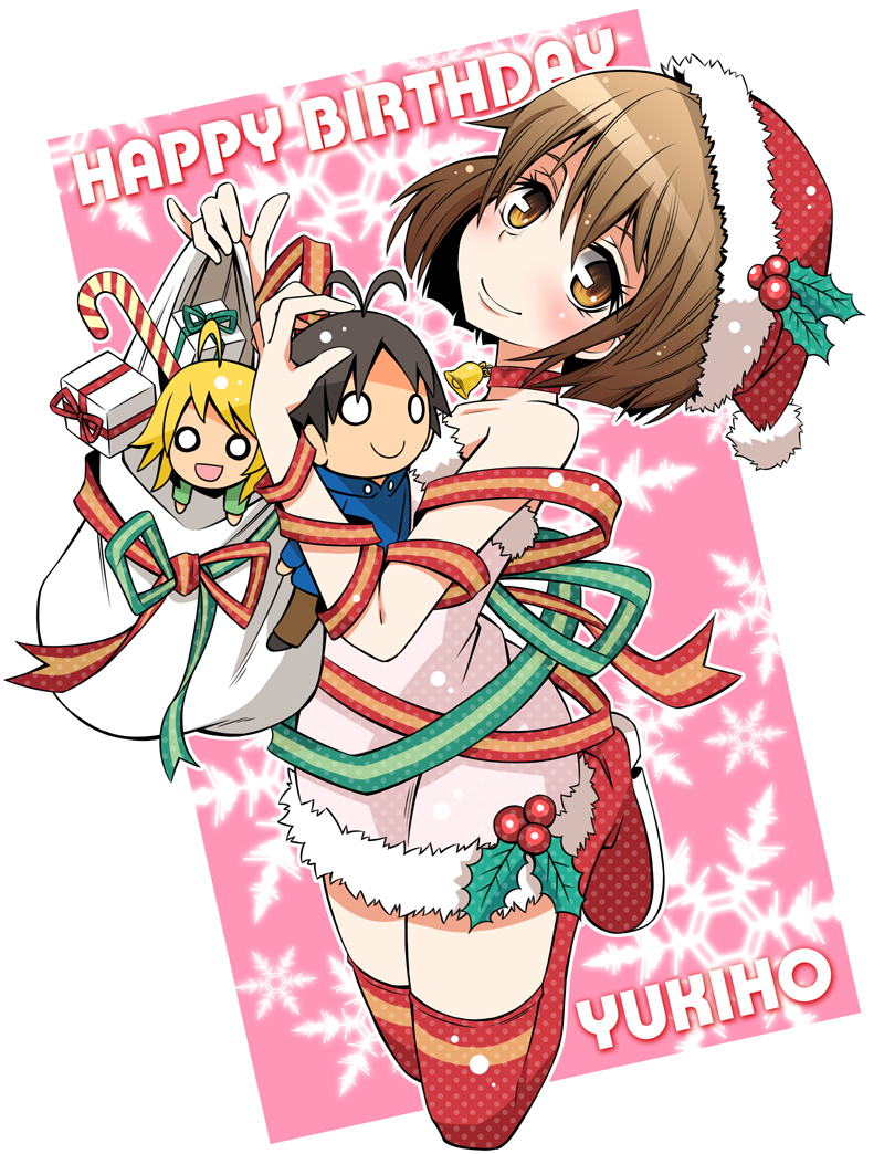 hoshii miki, kikuchi makoto, and hagiwara yukiho (idolmaster) drawn by emu_(toran)