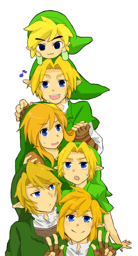 link, toon link, and young link (the legend of zelda and 5 more) drawn by somari