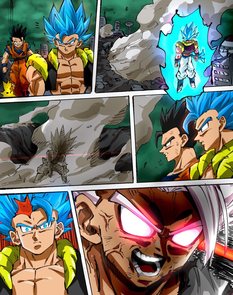 son gohan, gogeta, goku black, gohan beast, and gohan black (dragon ball and 4 more) drawn by rz28kp