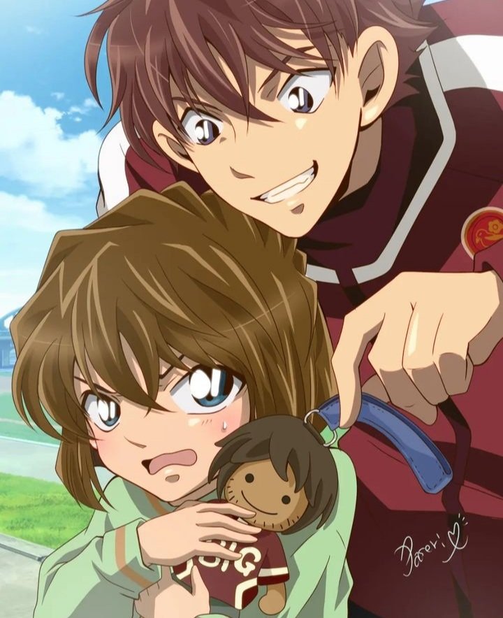 haibara ai, higo ryuusuke, and sanada takahiro (meitantei conan) drawn by paseri_(l7dgtxtsnlmfwlb)
