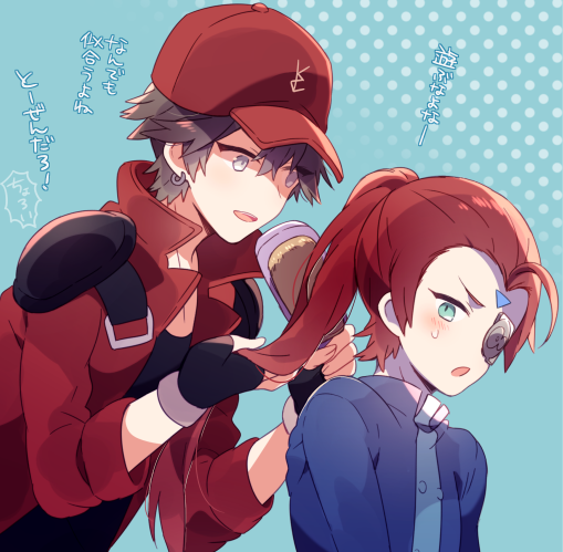 konami-kun and lucciano (yu-gi-oh! and 2 more) drawn by yuiki_yuu