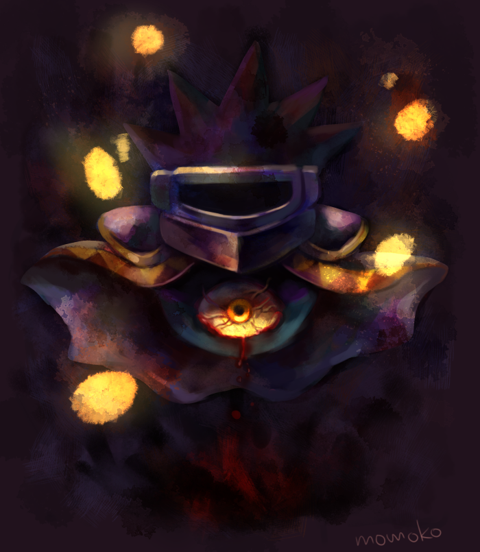 dark matter and dark matter blade (kirby and 2 more) drawn by momoko_(nihontou)
