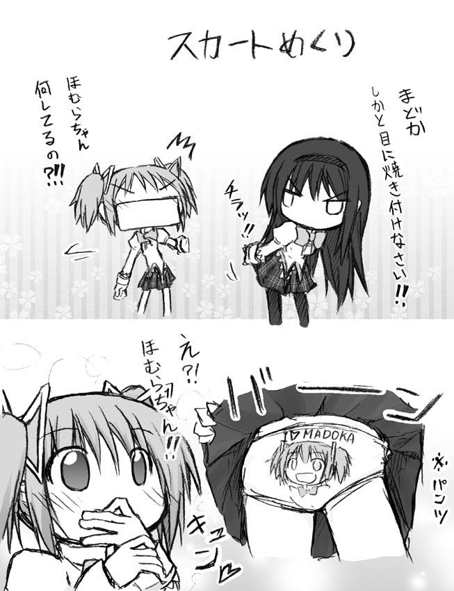 akemi homura and kaname madoka (mahou shoujo madoka magica) drawn by yukimizu