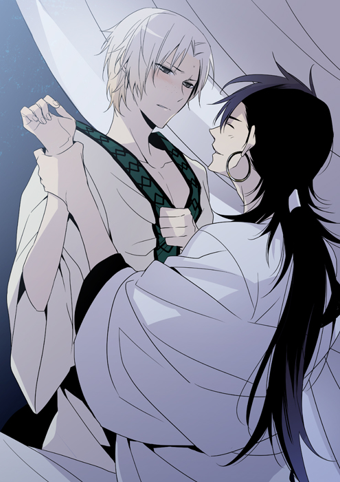 sinbad and ja'far (magi the labyrinth of magic) drawn by xia_(ryugo)