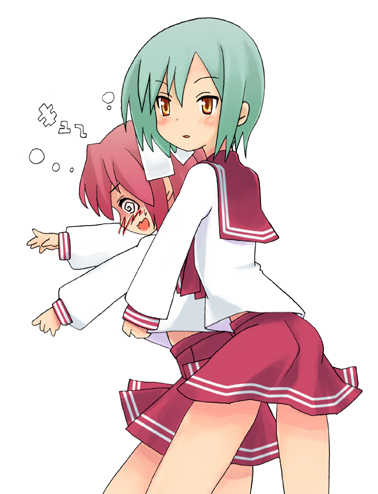 kobayakawa yutaka and iwasaki minami (lucky star) drawn by sora_to_umi