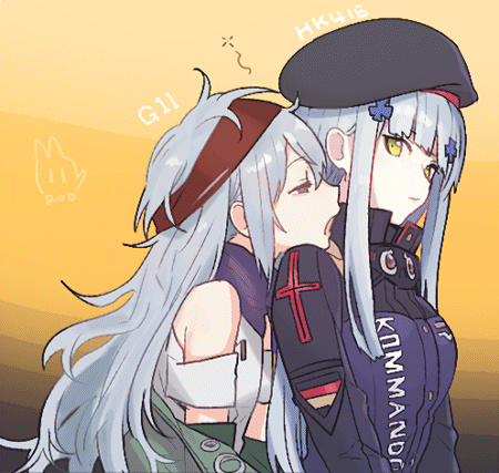hk416 and g11 (girls' frontline) drawn by rod_(rod4817)