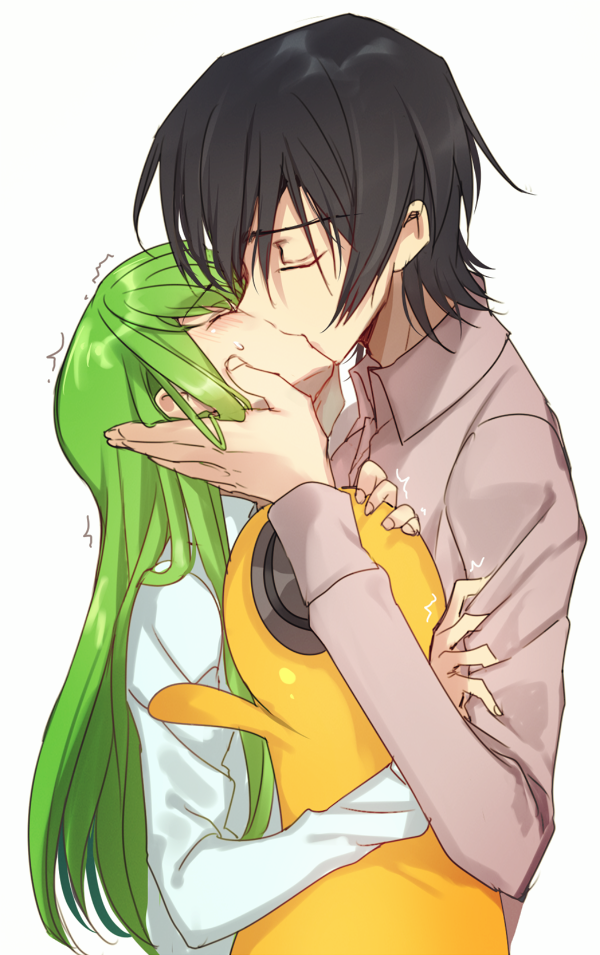 c.c., lelouch vi britannia, and cheese-kun (code geass) drawn by creayus