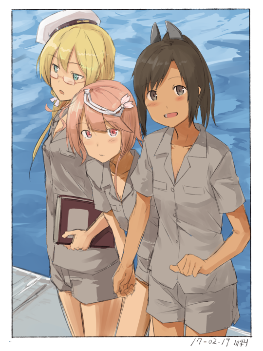 i-58, i-401, and i-8 (kantai collection) drawn by kawashina_(momen_silicon)