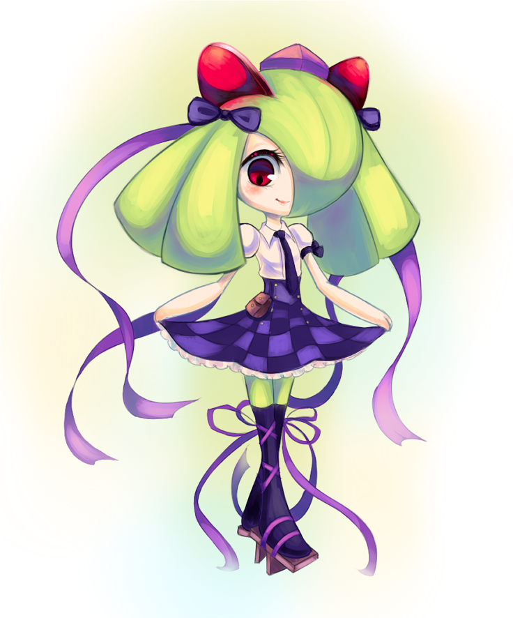 himekaidou hatate and kirlia (touhou and 1 more) drawn by highvoltage