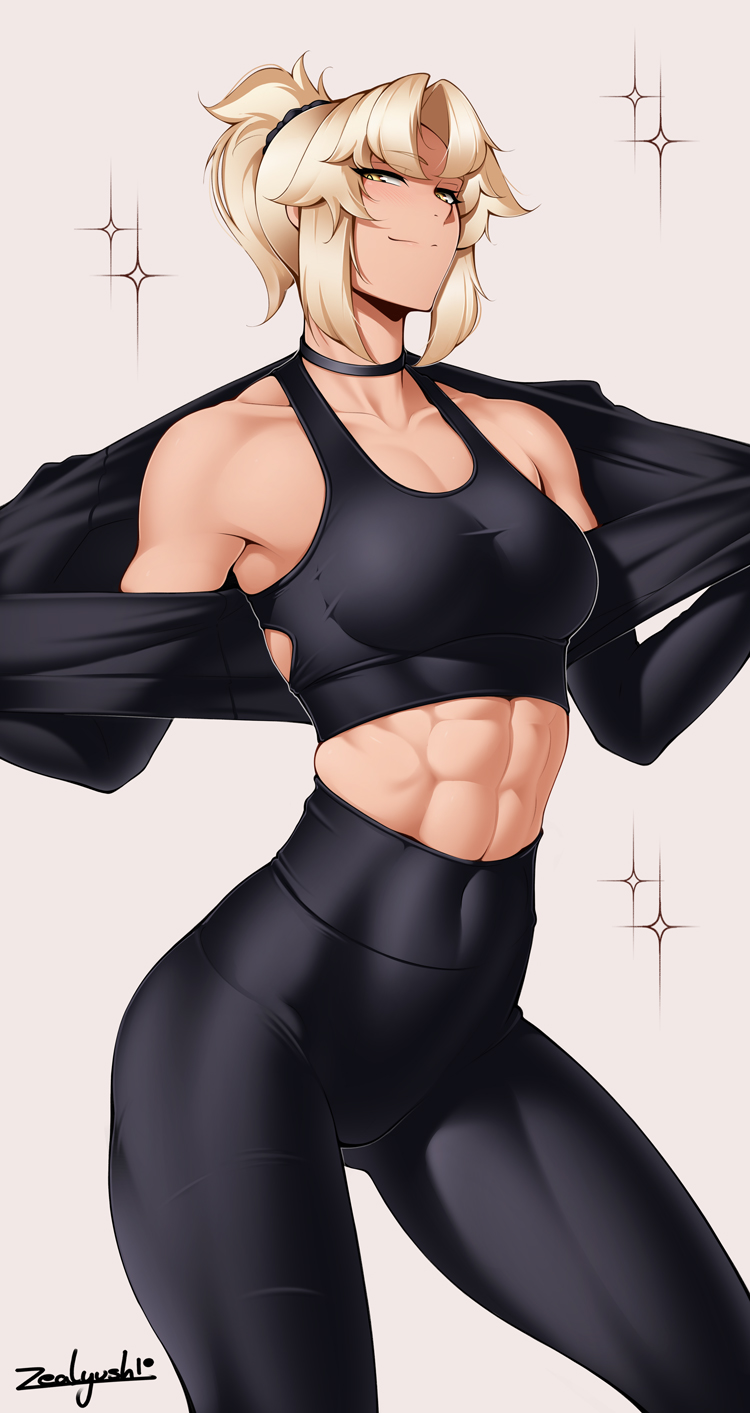 mordred (fate and 1 more) drawn by zealyush