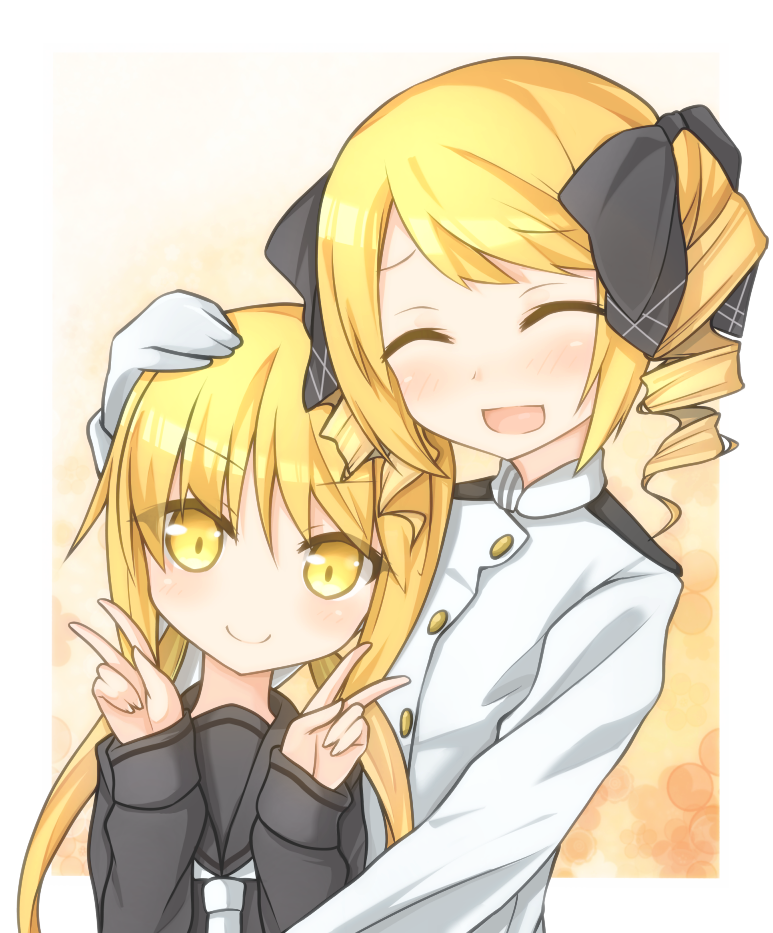 female admiral and satsuki (kantai collection) drawn by rateratte