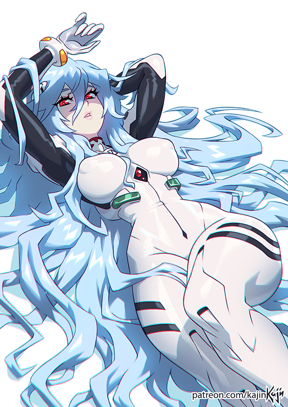ayanami rei (neon genesis evangelion and 2 more) drawn by kajin_(kajinman)