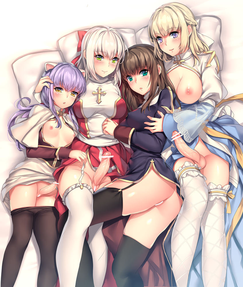 arch bishop, high priest, priest, and acolyte (ragnarok online) drawn by aruma_jiki