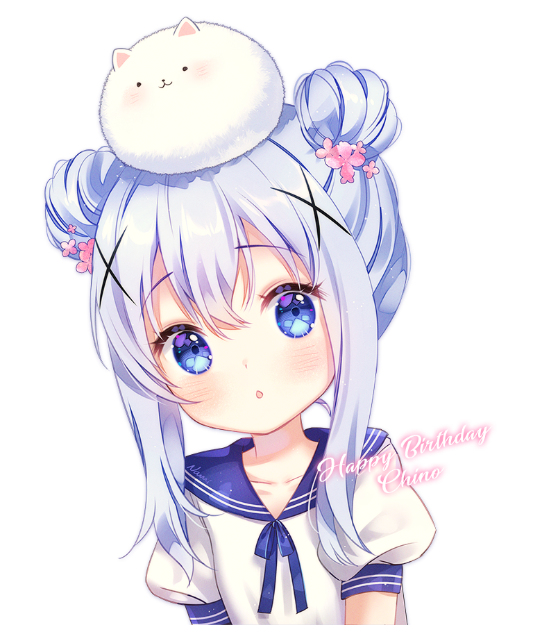kafuu chino and tippy (gochuumon wa usagi desu ka?) drawn by nami_(nyaa)