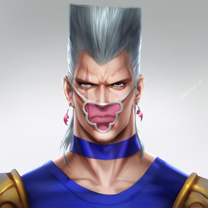 jean pierre polnareff (jojo no kimyou na bouken and 1 more) drawn by rakavka