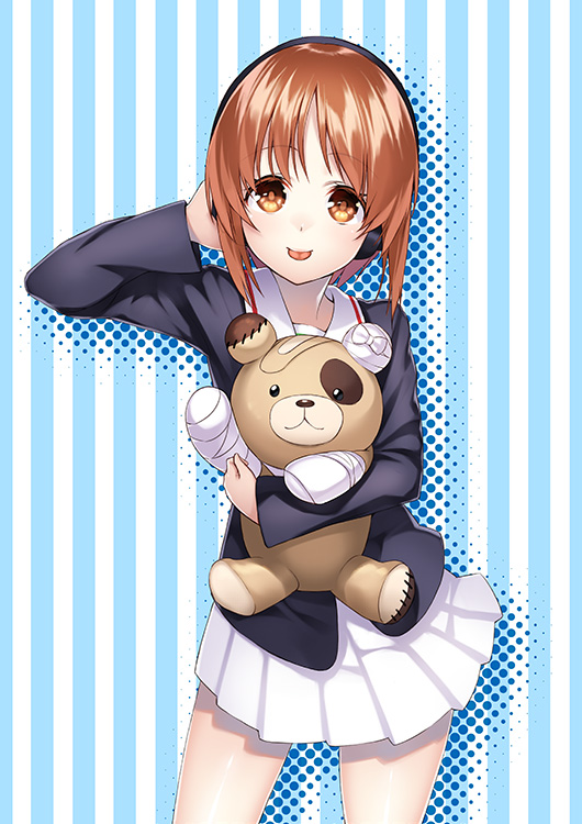 nishizumi miho and boko (girls und panzer) drawn by unowen
