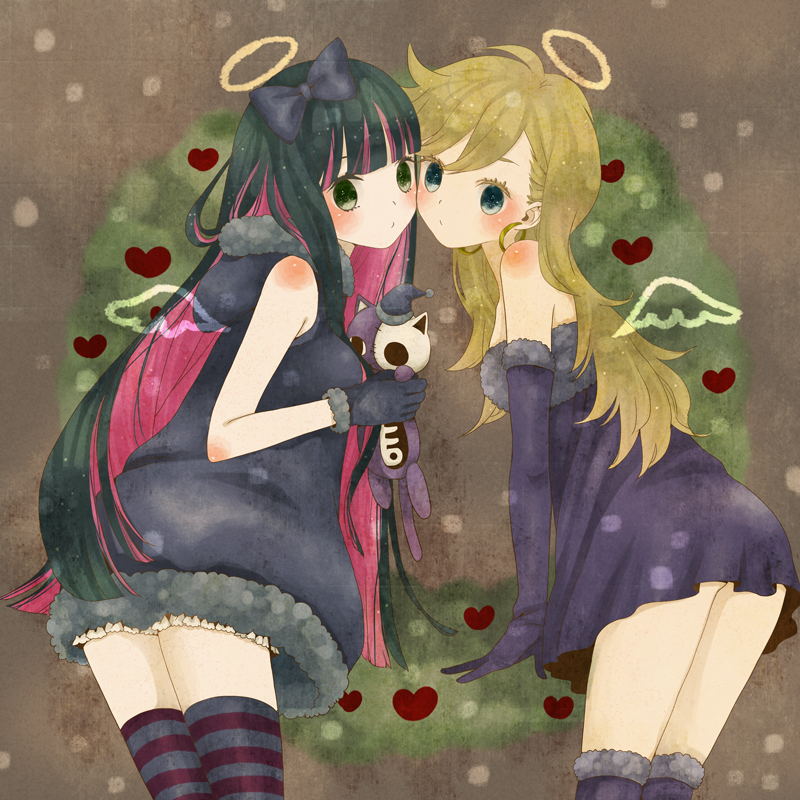 stocking, panty, and honekoneko (panty & stocking with garterbelt) drawn by mizutamako