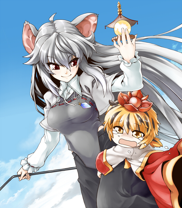 nazrin and toramaru shou (touhou) drawn by phenne