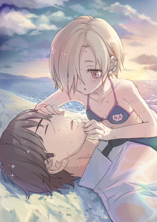 producer and shirasaka koume (idolmaster and 1 more) drawn by sumi_(tkzk525)