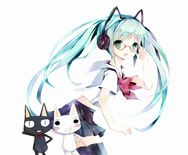 hatsune miku, inoue toro, and kuro (vocaloid and 1 more) drawn by yukim27
