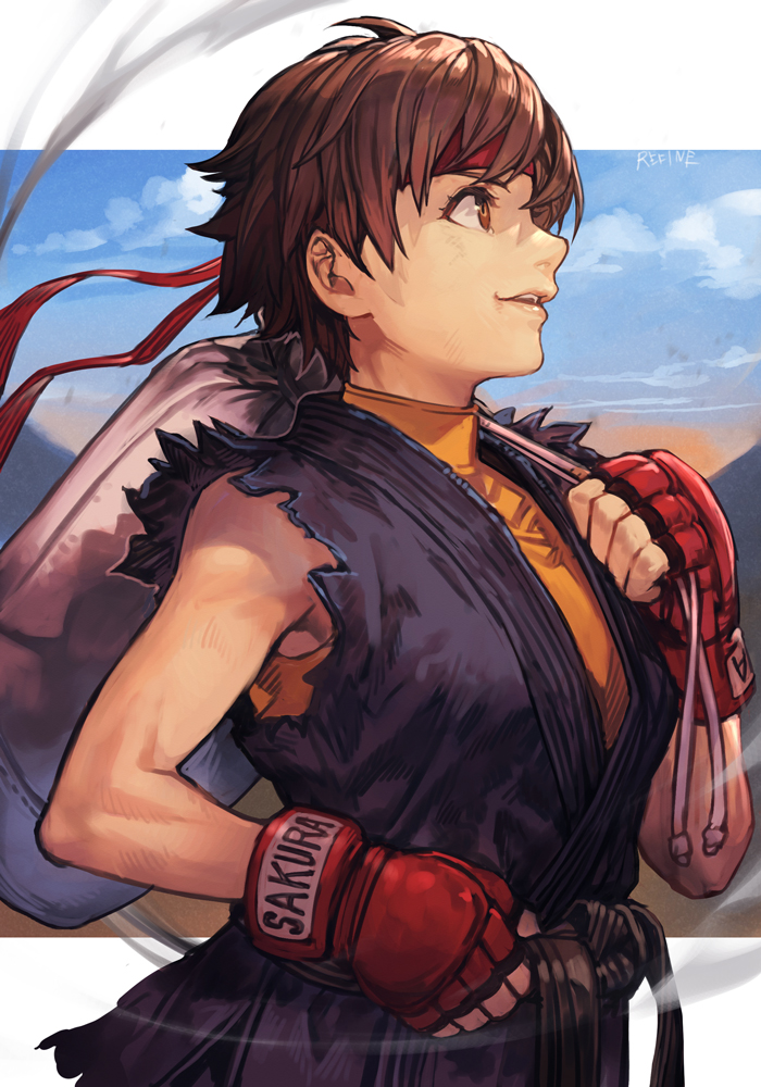 kasugano sakura (street fighter and 1 more) drawn by hungry_clicker