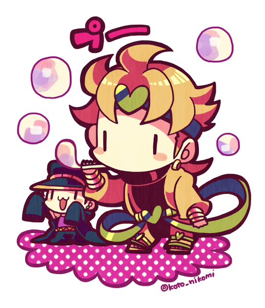 kujo jotaro and dio brando (jojo no kimyou na bouken and 1 more) drawn by kotorai
