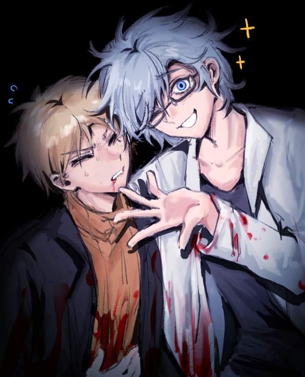 atou haruki and kanou aogu (saibou shinkyoku) drawn by tudou_yu_mangguo