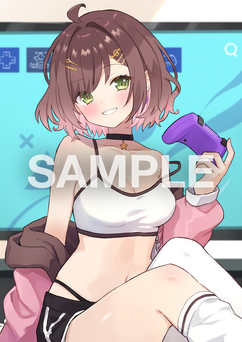 miori celesta (indie virtual youtuber) drawn by ahase_hino