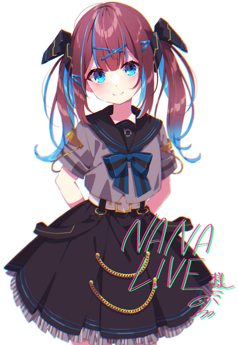 nana l!ve (indie virtual youtuber) drawn by mamyouda