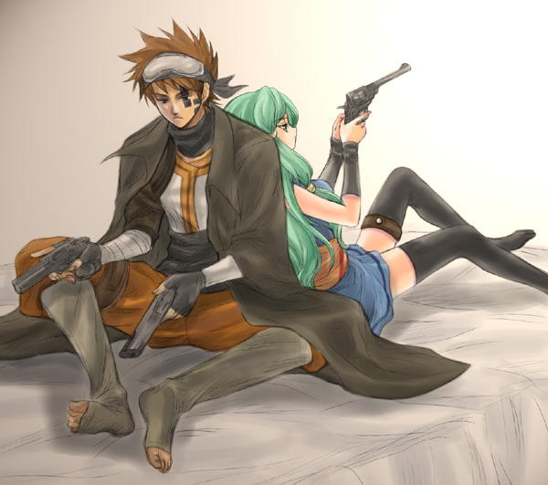 minen and buchse (gensou suikoden and 1 more) drawn by celica_yuki