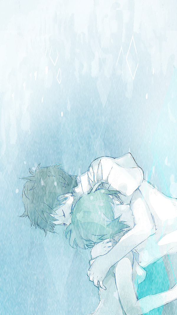 ayanami rei and ikari shinji (neon genesis evangelion and 2 more) drawn by yuu_(plasm)