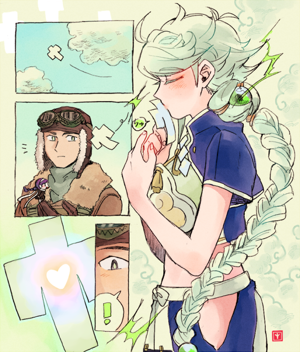 fairy, unryuu, and 601 air group pilot (kantai collection) drawn by shigemitsu_jun