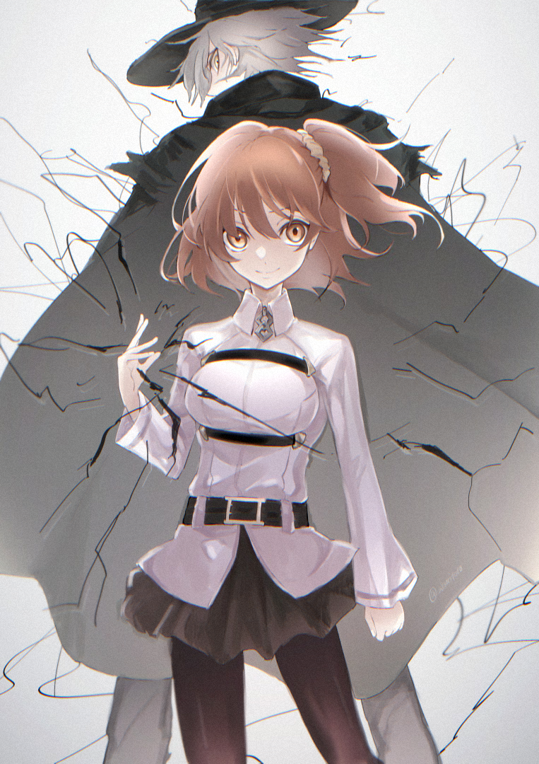 fujimaru ritsuka and edmond dantes (fate and 1 more) drawn by aburi_(nikujiu)
