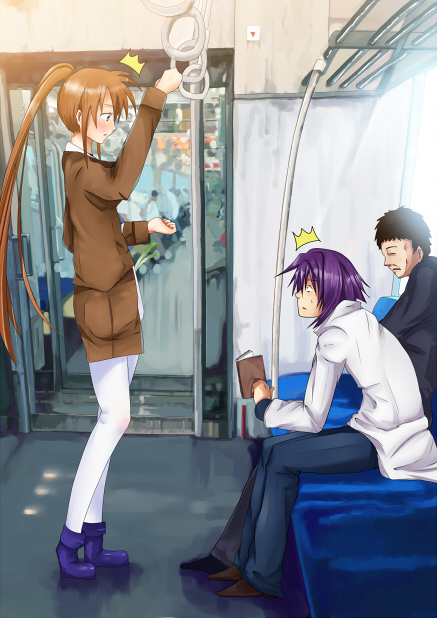 takamachi nanoha and jail scaglietti (lyrical nanoha and 1 more) drawn by ryouma_(galley)