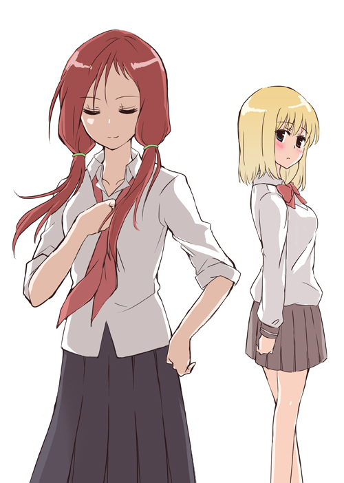 takei hisa and fukuji mihoko (saki) drawn by kanata_(sentiment)
