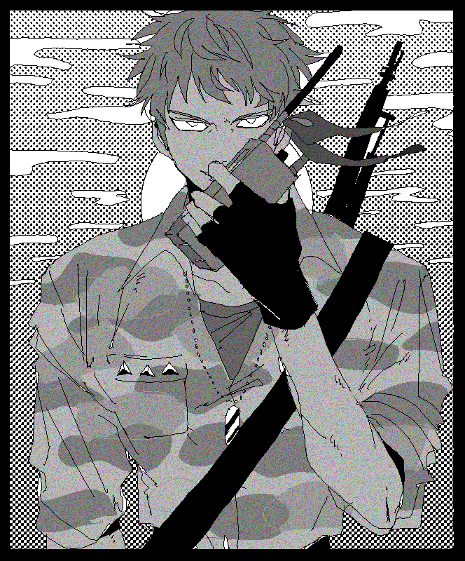 busujima rio mason (hypnosis mic) drawn by uchi_fxxk