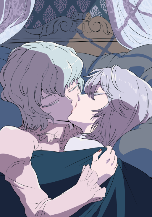 remilia scarlet and izayoi sakuya (touhou) drawn by akutsu_(demodori)
