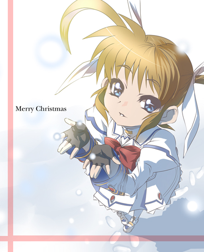 takamachi nanoha (lyrical nanoha and 2 more) drawn by nekomamire