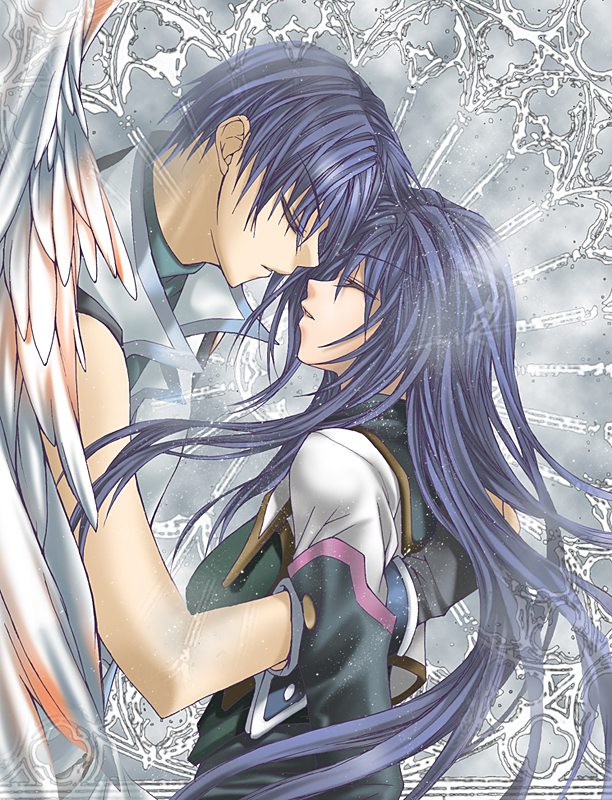 maria traydor and fayt leingod (star ocean and 1 more) drawn by akirio_(33805)