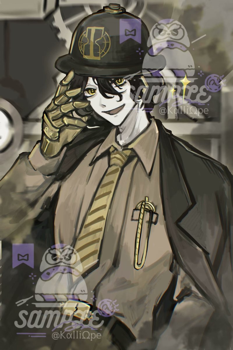 hubert (project moon and 1 more) drawn by kalliope_orc