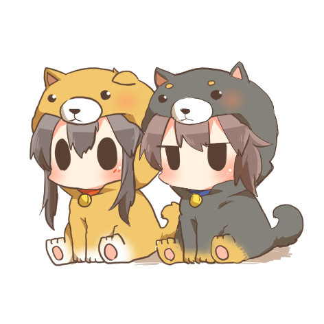 kaga and akagi (kantai collection) drawn by rebecca_(keinelove)