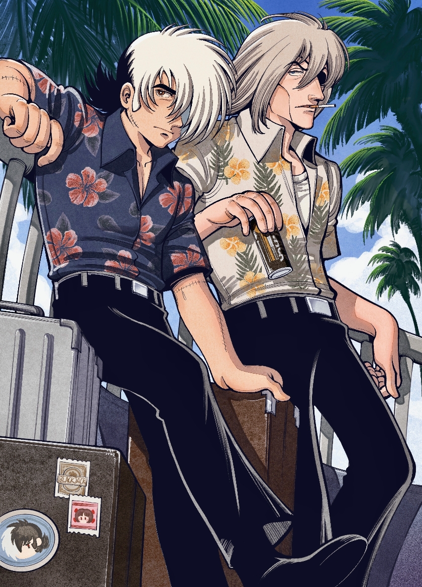 black jack, pinoko, and kiriko (black jack) drawn by oldkin