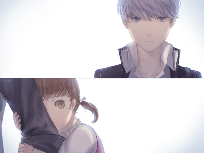 narukami yu, doujima nanako, and doujima ryoutarou (persona and 1 more) drawn by robinexile
